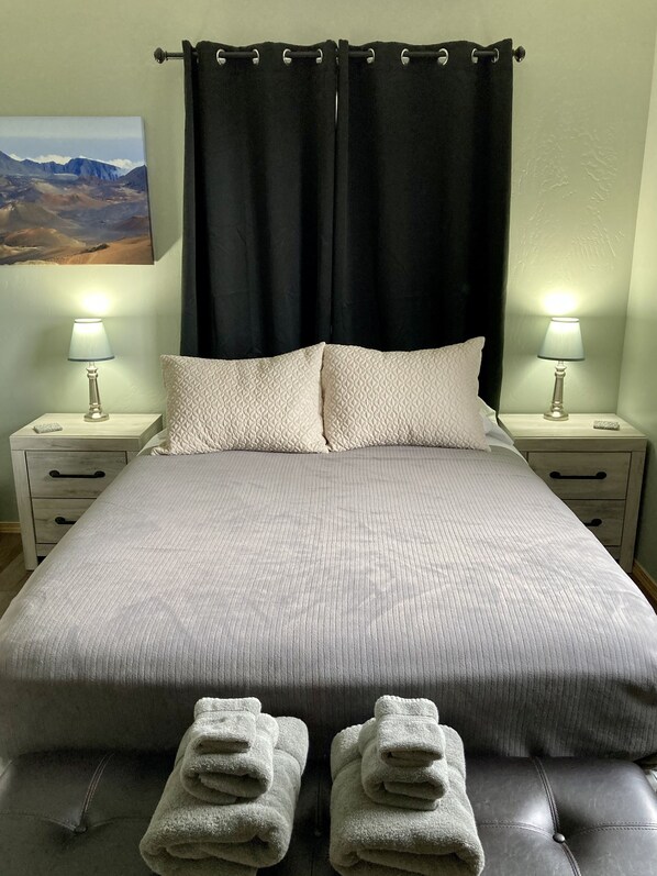 2 bedrooms, iron/ironing board, travel crib, WiFi