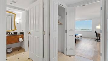 Deluxe Apartment, 3 Bedrooms, Non Smoking | Desk, laptop workspace, blackout curtains, iron/ironing board