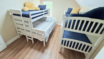 4 bedrooms, iron/ironing board, travel cot, free WiFi