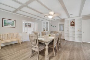 Dining - Spacious Dog Friendly Home w/ Full Sized Pool - Game Room In Garage- 3BR, 2BTH, (Oak Island)