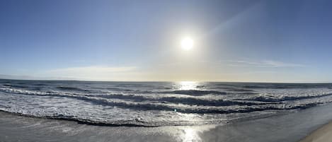 On the beach
