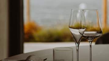 Frühstück, Mittagessen, Abendessen, Blick auf den Strand