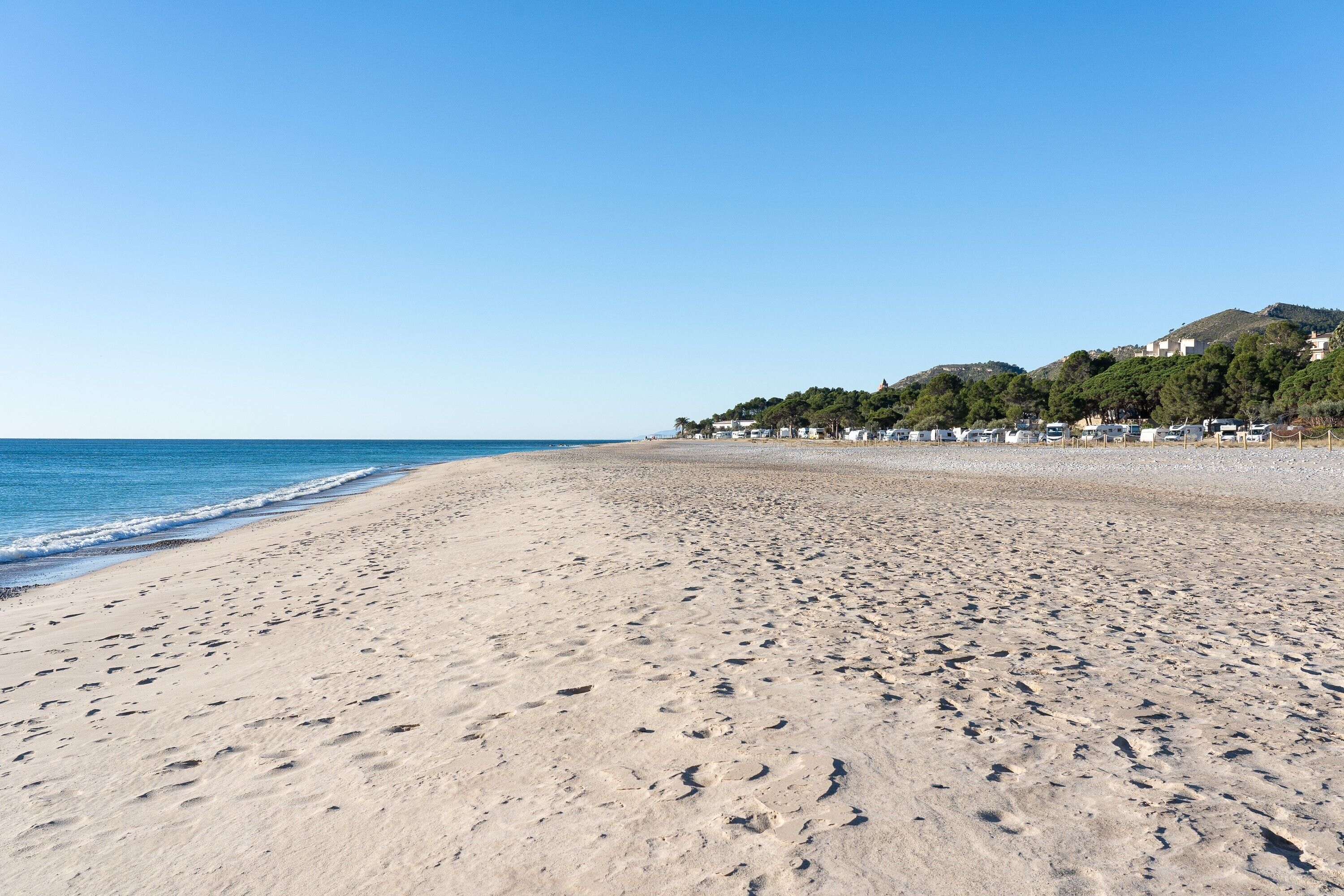 Vlak bij het strand