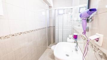 Hair dryer, towels
