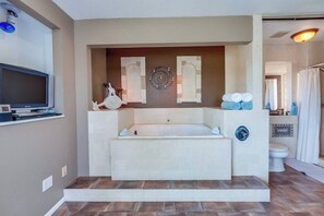 Ensemble douche/baignoire, sèche-cheveux, serviettes fournies, savon