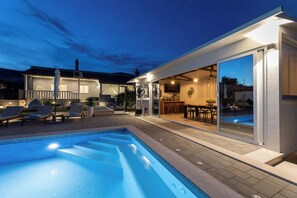 Outdoor pool, a heated pool - Villa Bepo (Trogir)