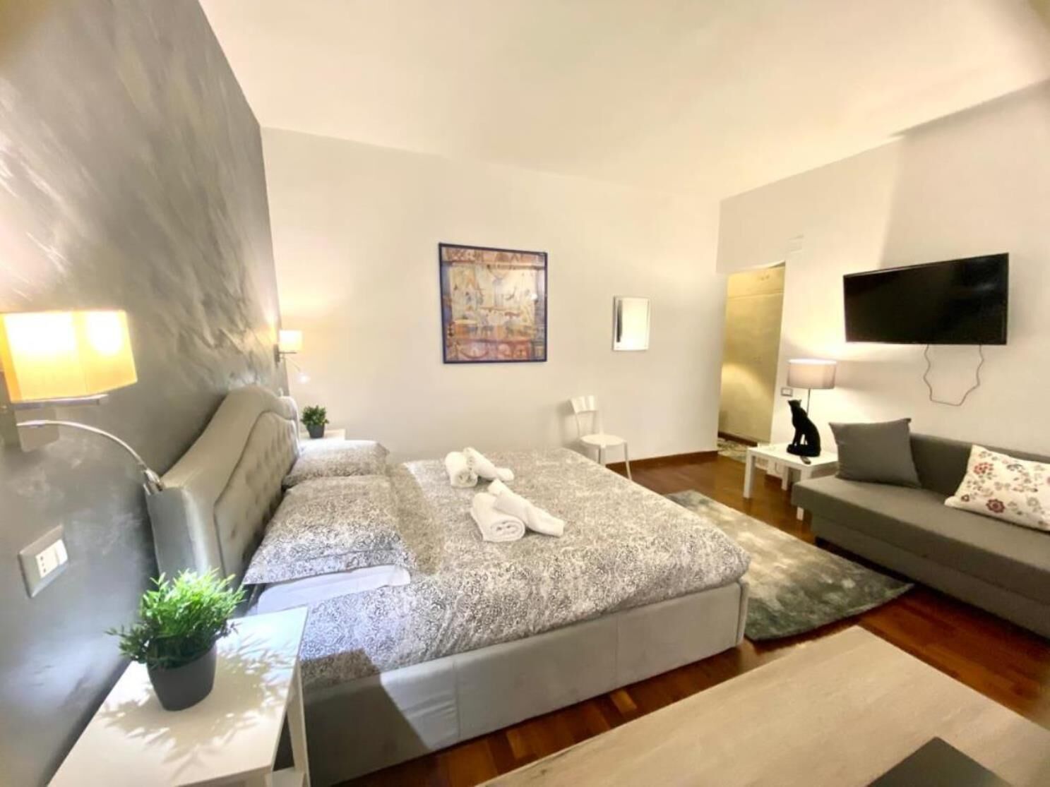 1 chambre, fer et planche à repasser, Wi-Fi gratuit, draps fournis