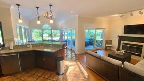 House, Multiple Beds (Harts Cove Hideaway by Westhampton Vi) | Private kitchen | Fridge, microwave, dishwasher, toaster - Harts Cove Hideaway by Westhampton Village (East Moriches)