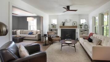 House, Multiple Beds (Perfection on the Preserve) | Living room | TV, fireplace, stereo