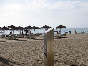 On the beach