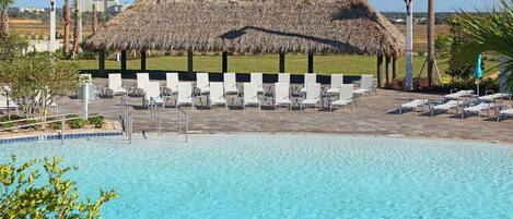 Et oppvarmet basseng