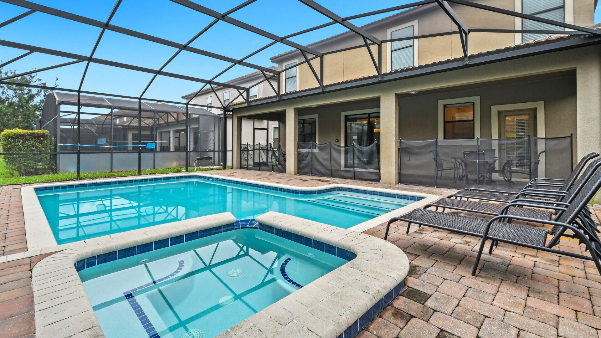 A heated pool