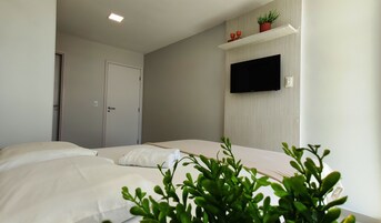 Apartamento | 3 quartos, Wi-Fi de cortesia, roupa de cama