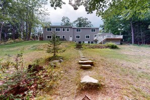 Exterior - Waterfront home with deck, patio, grill, firepit, Ping-Pong, & WiFi (Mount Desert)