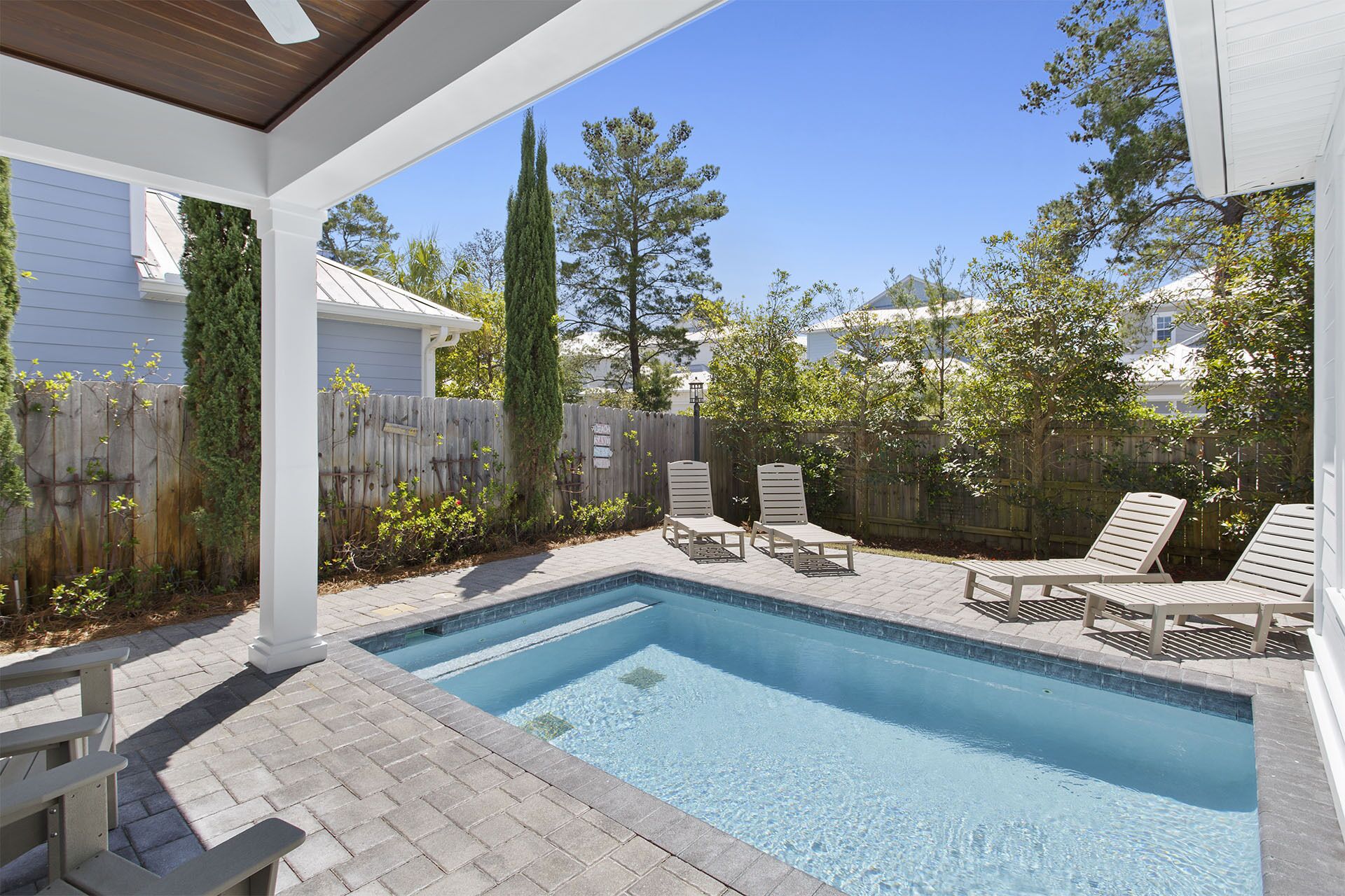 Una piscina riscaldata