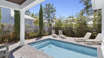 Una piscina riscaldata