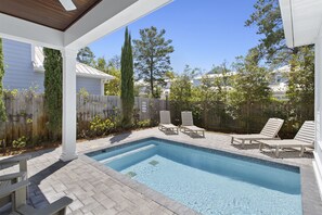 Una piscina riscaldata