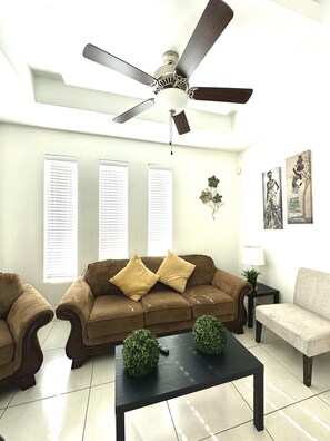 Living area - Queen size bed, gated and modern apt. Excellent location (Pharr)