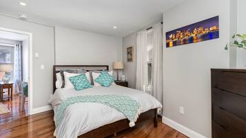 1 bedroom, iron/ironing board, travel crib, free WiFi