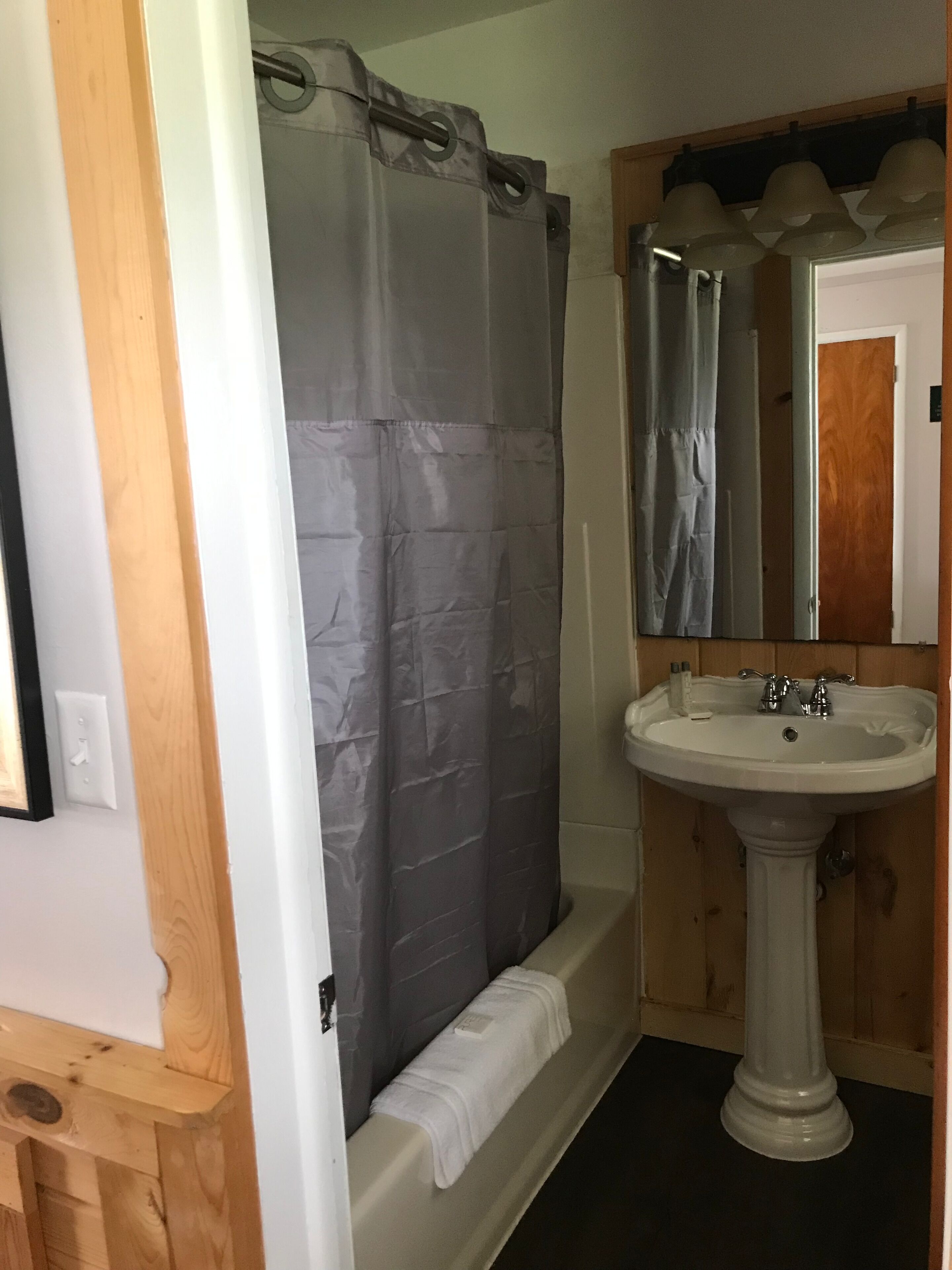 Free toiletries, hair dryer, towels