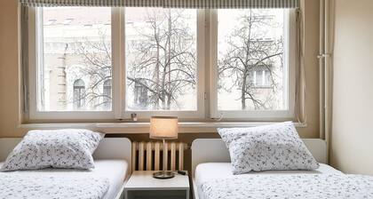 Central 2-Bedroom Apartment + Free Private Parking