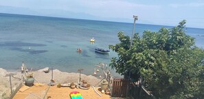 En la playa