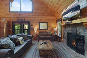 TV, fireplace, video games, stereo - Unique Stay | Pool | HotTub | Bootlegger Theme (Sevierville)