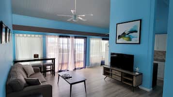 Condo | Living area | 32-inch Smart TV with cable channels, TV, Netflix