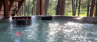 CHIC COUNTRY HOME IN THE WOODS WITH HOT TUB 