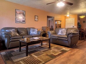 Téléviseur connecté, foyer, livres, écran d’ordinateur