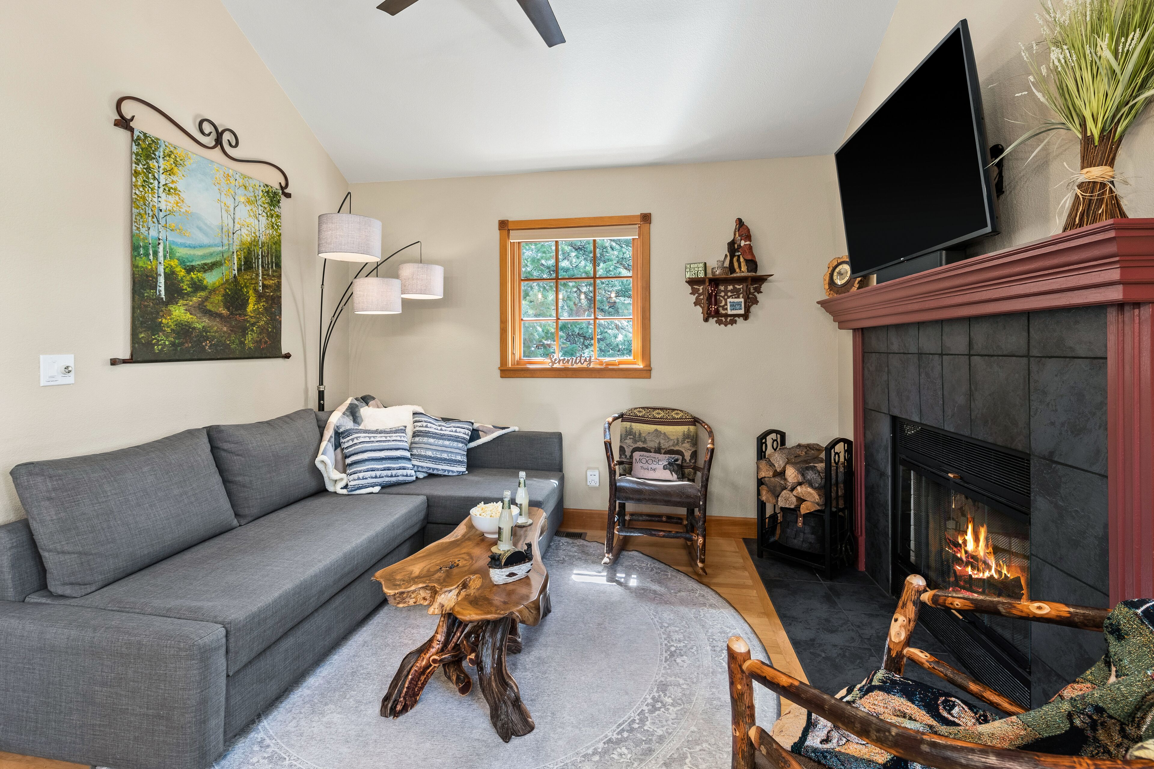 智能电视、壁炉