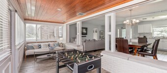 7BR Lakefront Duplex w/ Pool, Sauna & Hot Tub!