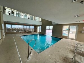 Indoor pool, a heated pool