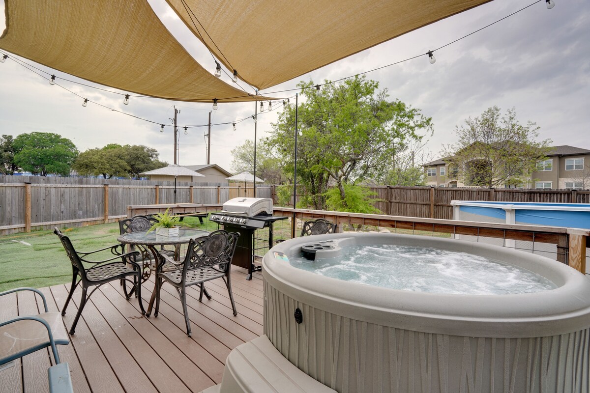 San Antonio Home w/ Hot Tub - 1 Mi to SeaWorld
