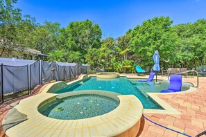 Una piscina riscaldata