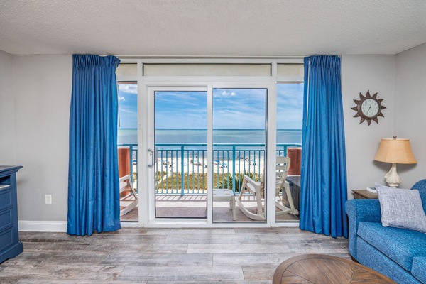 Living room ocean view