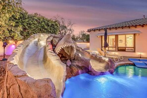 A heated pool