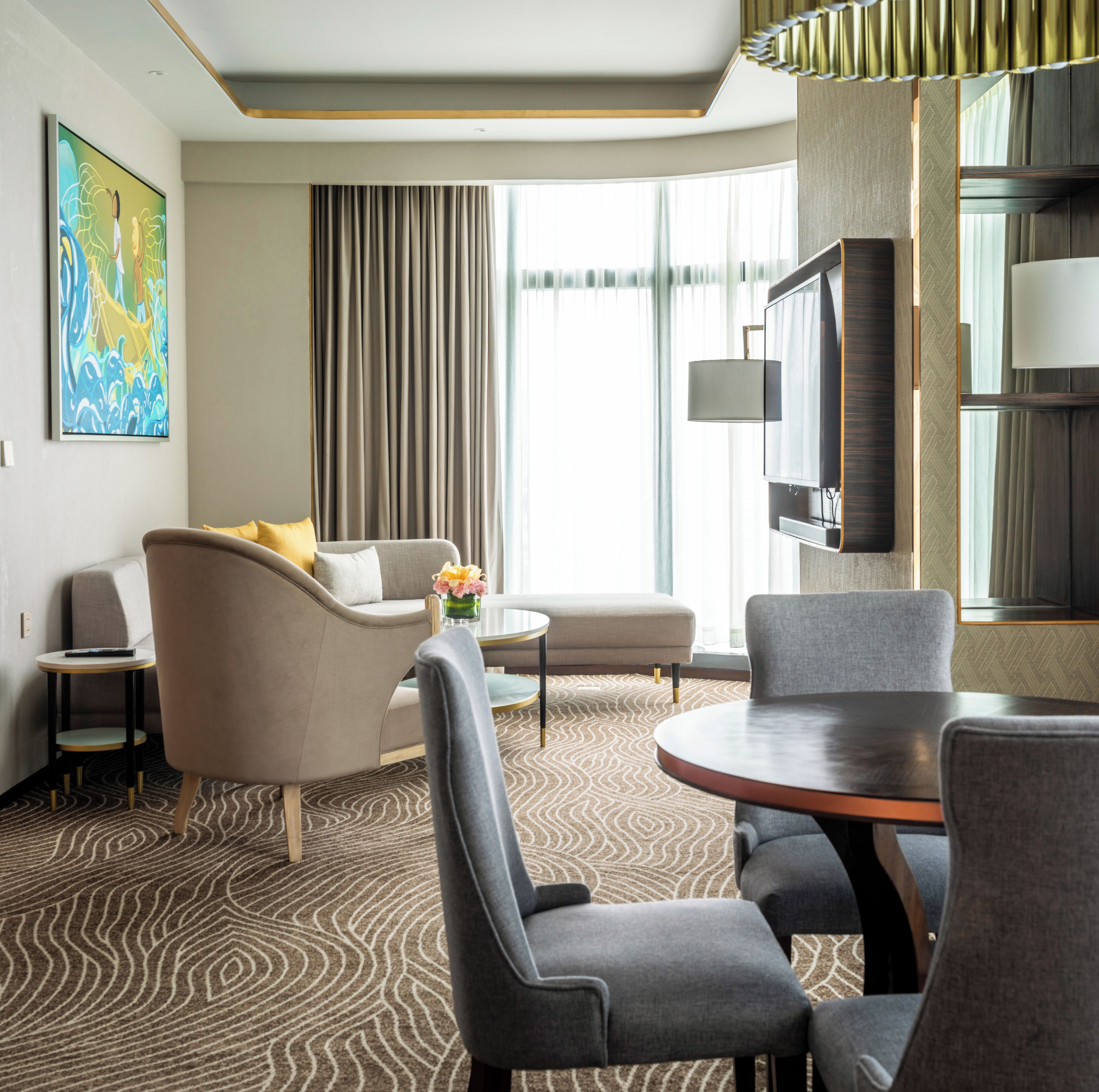 En 50-tommers smart-TV med digitale kanaler samt Netflix