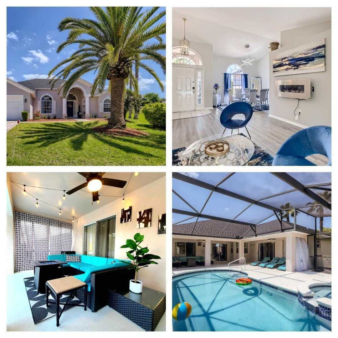 *New* Modern 4 Bedroom Pool Villa Near Disney