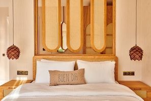 Luxury Double Room | Cadar kapas Mesir, peralatan tempat tidur premium, katil Select Comfort 