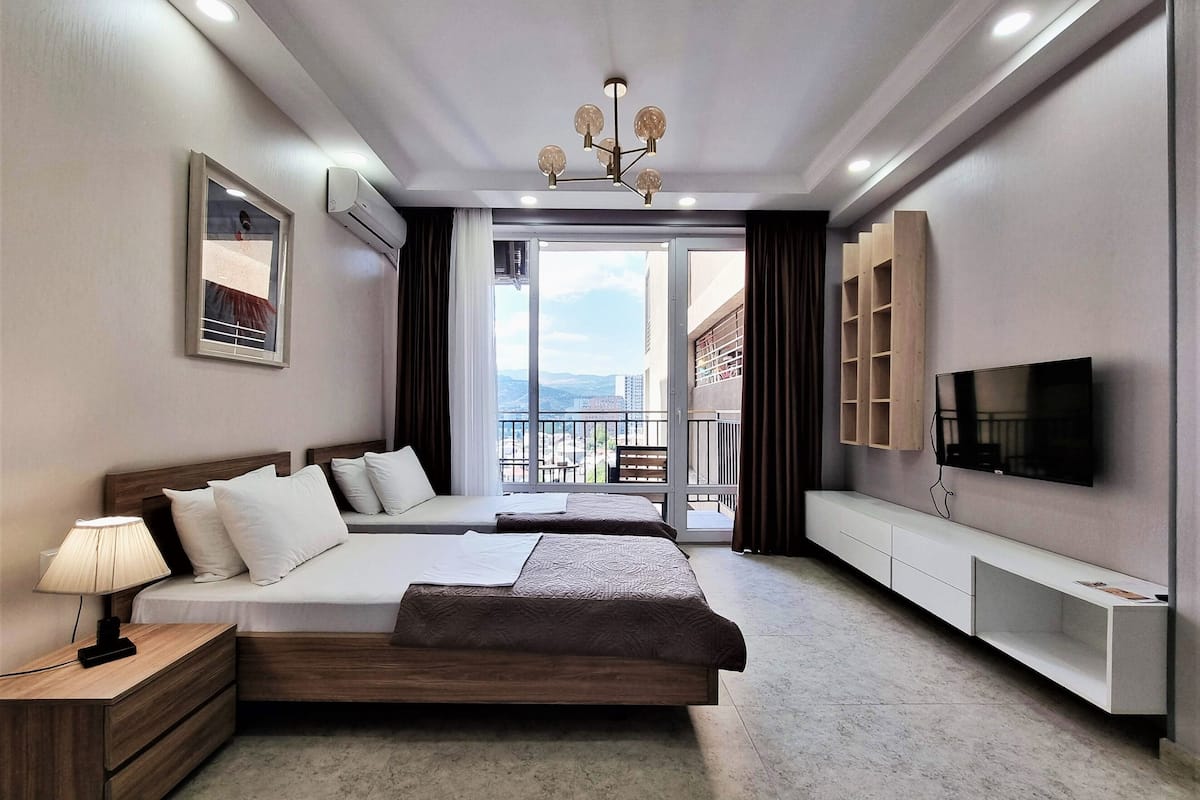 family double room | frette italian sheets, premium bedding, memory-foam beds, in-room safe