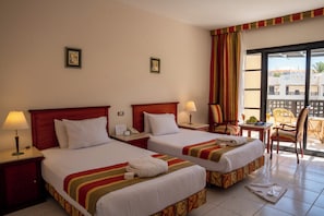 Superior Twin Pool View | Premium bedding, in-room safe, blackout drapes, WiFi - Blend Club Aqua Resort (Hurghada)