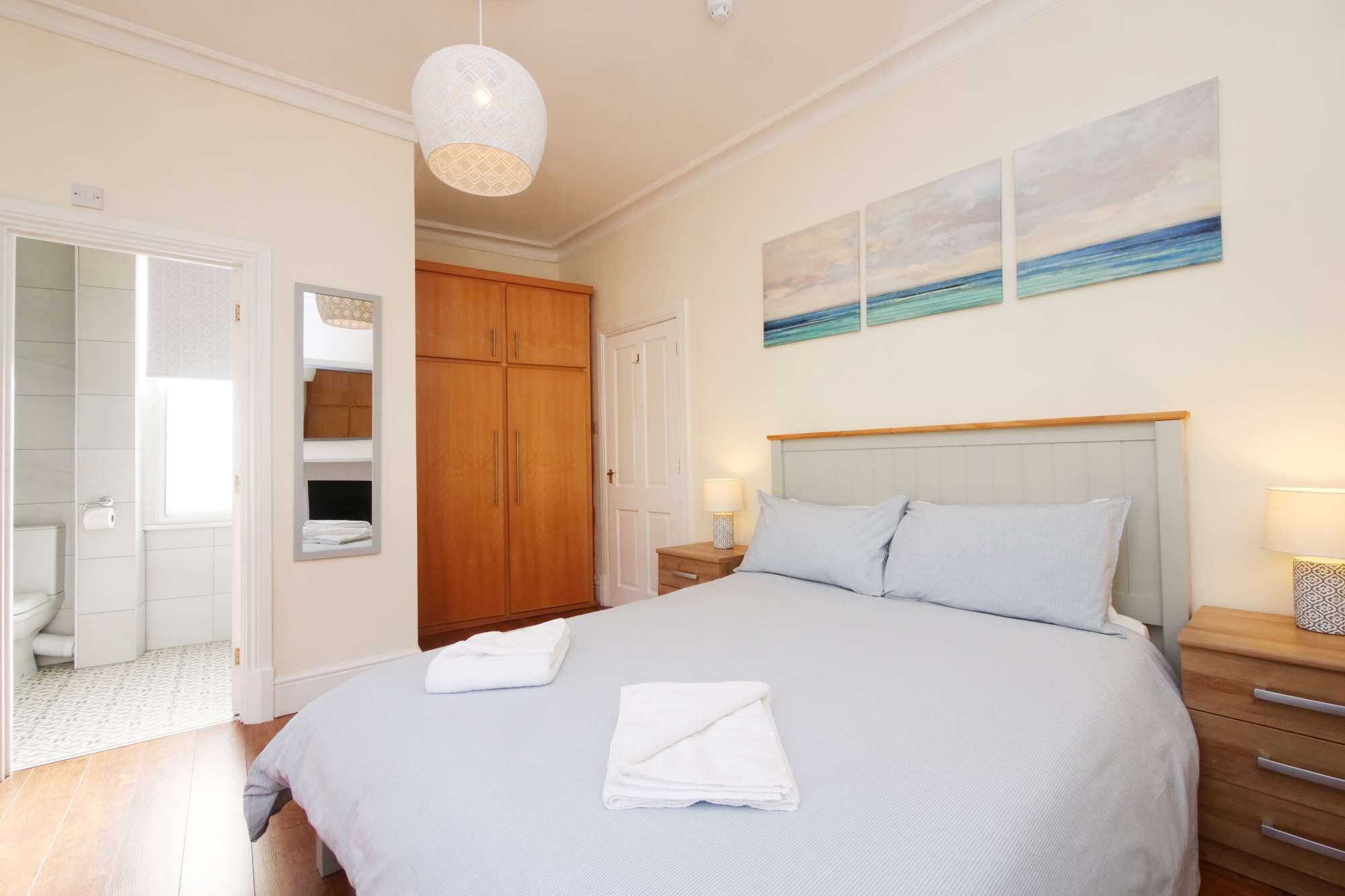 4 bedrooms, iron/ironing board, travel cot, WiFi