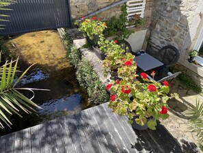 Terrace/patio - Pretty town house in the heart of Pont-aven (Pont-Aven)