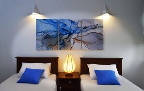 2 bedrooms, desk, soundproofing, iron/ironing board