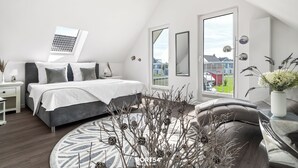 3 soverom, strykejern/-brett, reiseseng for barn og wi-fi (inkludert)