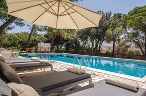 Outdoor pool - Villa Oasis Lagonisi with garden and Large Pool (lagonissi)
