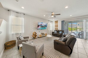 Smart TV, DVD player, table football