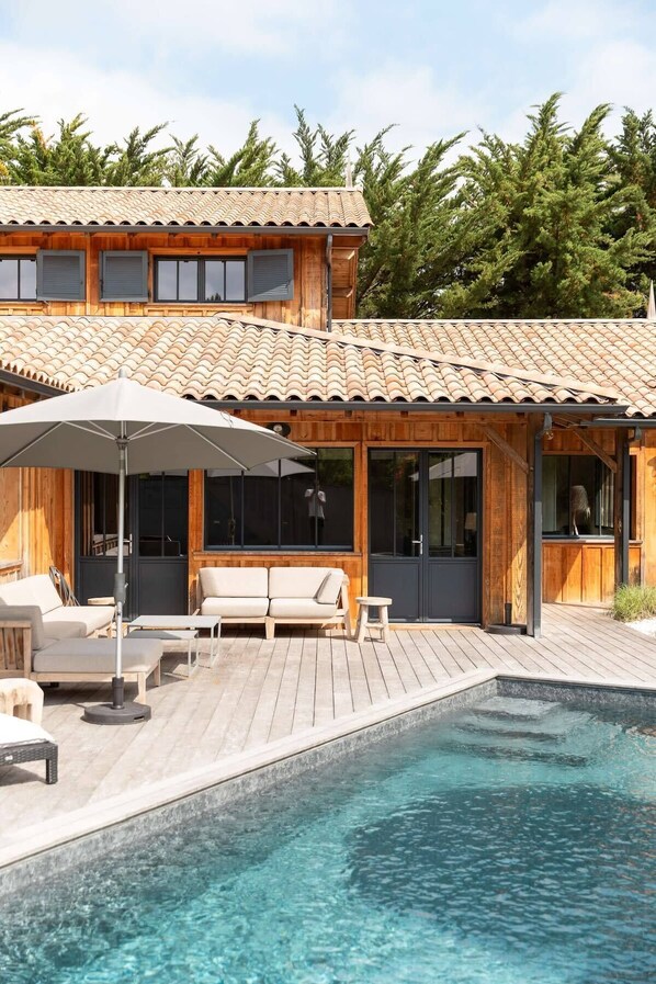 A heated pool