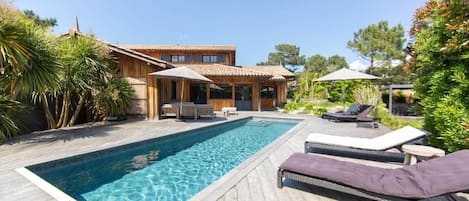 A heated pool